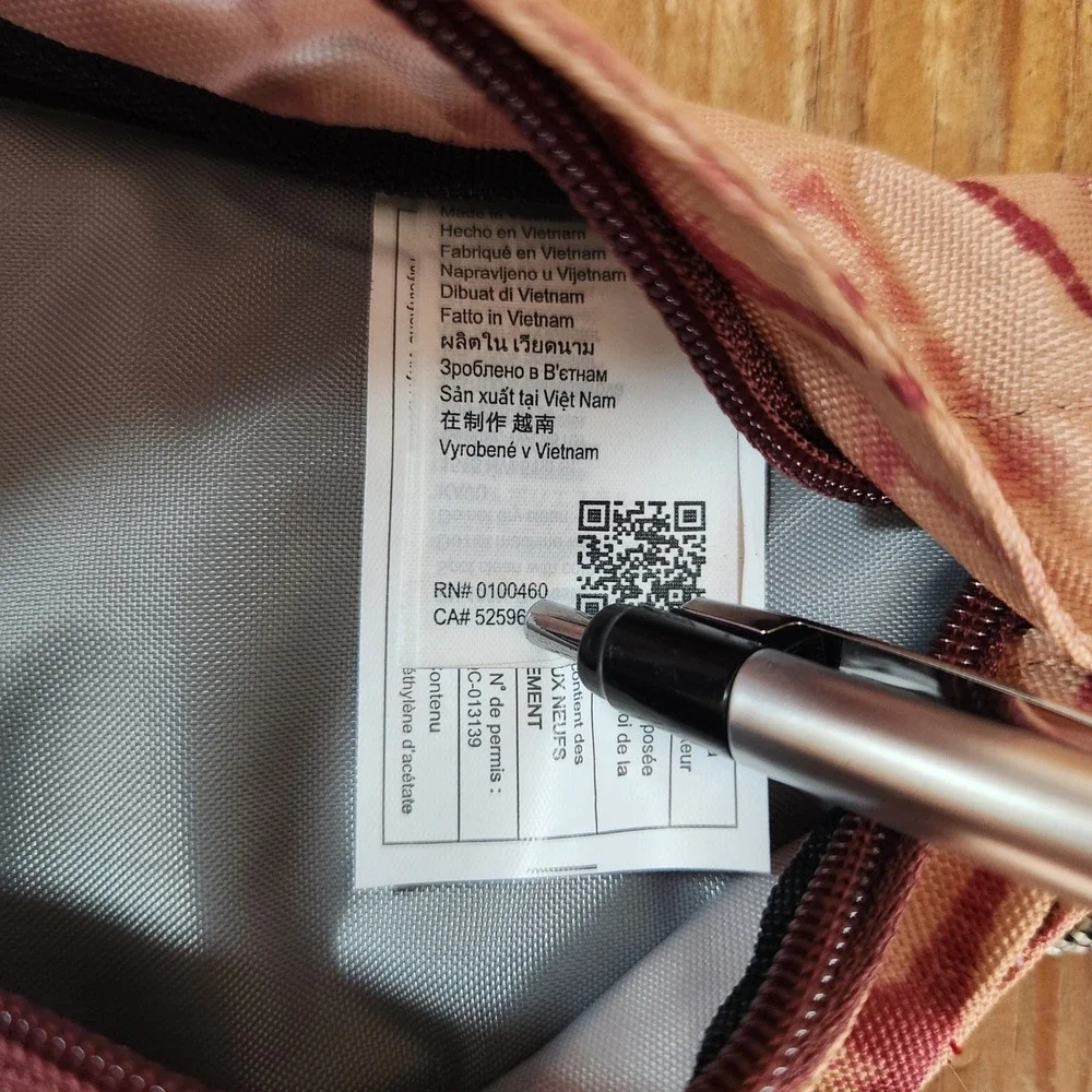 Kavu Rope‎ Sling Bag Meadow Dye Backpack Travel Hiking EUC Beige Pockets